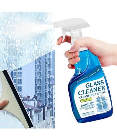 Glass Descaling Cleaner - Powerful Bathroom Glass Descaling Solution for Window | Household Glass Stain Remover for Shower Room Bathroom Living Room Cabinet Thaely