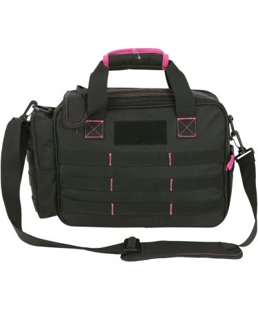 Allen Company Dolores Women's Compact Shooting Range Bag - Black/Pink - 13 x 4.5 - Gun Storage for Handguns, Shooting Gear, and Accessories - Buy Online on GoSupps.com