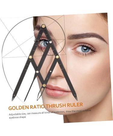 LALAFINA 5 pcs Mean Makeup Golden Steel Metal Positioning Stencils Three-point Sliding 1 count (Pack of 1) Blackx5pcs - Buy Online on GoSupps.com