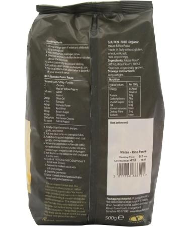 Doves Farm | Organic Maize/Rice Penne Pasta | 2 x 8 x 500g - Buy Online on GoSupps.com