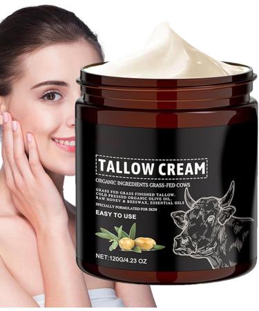 Beef Tallow For Skin Beef Tallow Cream For Skincare Grass Fed Beef Tallow Balm 120g Body Elasticity Nourishing Cream Moisturizer For Arms Legs - Buy Online on GoSupps.com