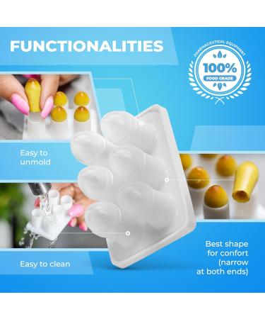 Reusable Suppository Mold Kit - 4 Trays - 2 ML Size - Easy DIY Suppositories - Buy Online on GoSupps.com