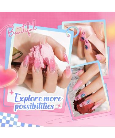 Gelfavor Pearl Rosa Poly Nail Gel Set - Pink Nail Extension Gel for Technicians & DIY Salon | Premium Nail Art Supplies - Buy Online on GoSupps.com