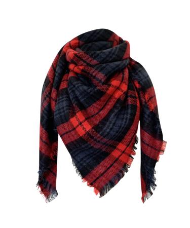 Women's scarves warm personality winter cotton triangle scarf large cashmere scarf poncho cape with button triangular scarf unit size K