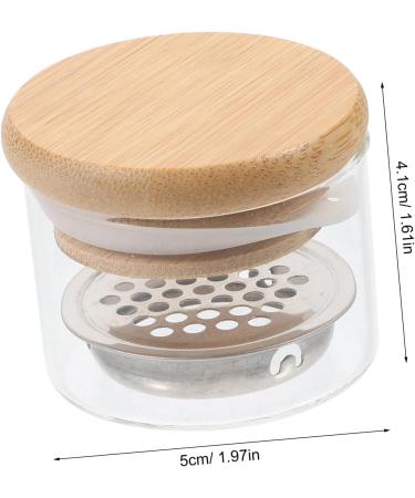 VINTORKY Nail Art Brush Cup Nail Dappen Dish Manicure Nail Dish Acrylic Nail Supplies Nail Dish Cups Nail Cups Nail Dish with Lids Dish for Acrylic Nails Tool Glass Stainless Steel - Buy Online on GoSupps.com