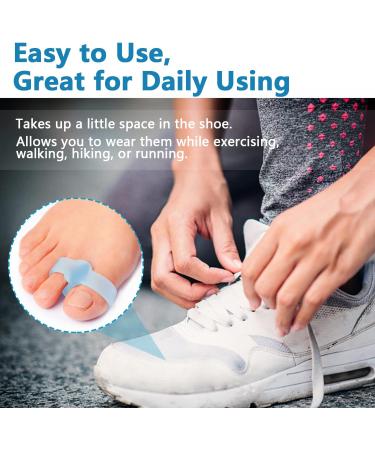 PrettSole Big Toe Separators (6 Pairs) - Bunion Relief Pads with 2 Loops for Toe Alignment and Overlapping Toes - Toe Spacers for Corn and Blisters - Buy Online on GoSupps.com