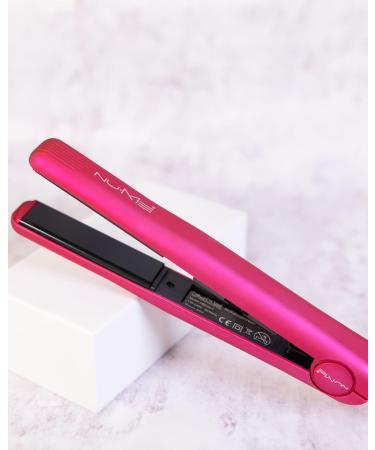 NuMe Fashionista Hair Straightener - Tourmaline Ceramic Flat Iron with Smart Memory & Auto Shut Off - Professional Salon Styling in Purple - Buy Online on GoSupps.com