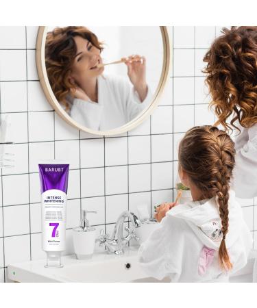 7Pro Deep Whitening Toothpaste with 7 Probiotics - Advanced Formula for Stain Removal and Gum Health - Fluoride-Free Enamel-Safe Fresh Mint Flavor 4.23 oz (3) - Buy Online on GoSupps.com