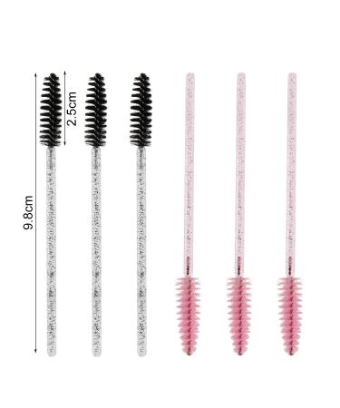 Mwoot Disposable Mascara Brush - Crystal Eyelash Makeup Brush in Pink/Black for Flawless Application | International Shipping Available - Buy Online on GoSupps.com