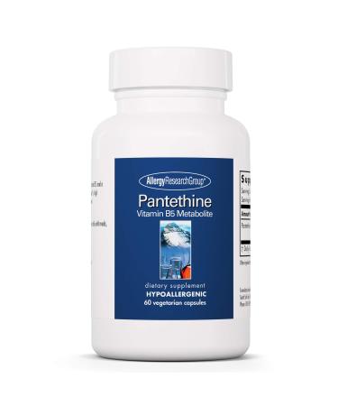 Allergy Research Group - Pantethine - Vitamin B5 Metabolite, Cellular Energy - 60 Vegetarian Capsules