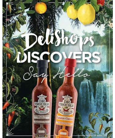 Dr Trouble All Natural African Hot Sauce - Lemon Chilli & Double Oak Smoked - 2 Bottles  - Buy Online on GoSupps.com