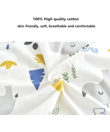 Chilsuessy Baby Sleeping Bag with Feet 1.5 Tog | 100% Cotton | Rhino Design | 4-5 Years - Buy Online on GoSupps.com