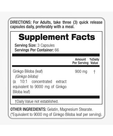 FITO MEDIC'S Ginkgo Biloba | Ginkgo biloba Herb Leaf Capsules | 200 Capsules | Concentrated Extract | Highly Absorbable Herbal Supplement - Buy Online on GoSupps.com