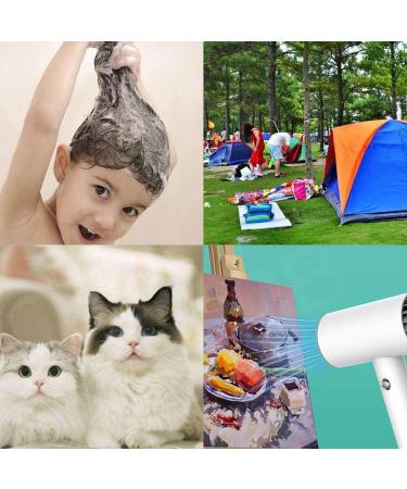 Wireless Hair Dryer Rechargeable Cordless Hairdryer USB Portable Blow Dryer with 15600mAh Lithium Battery for Travel - Buy Online on GoSupps.com