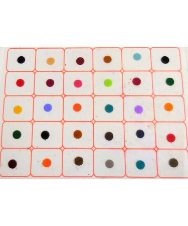 720 Count Multicolored Polka Dot Indian Bindi for Daily Use or Craft Work - Buy Online on GoSupps.com
