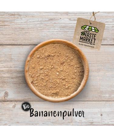  TASTE Guter Geschmack 1 kg of organic banana powder - fruit powder - dried and ground - 100% bananas - natural - without additives - Taste Market - Buy Online on GoSupps.com