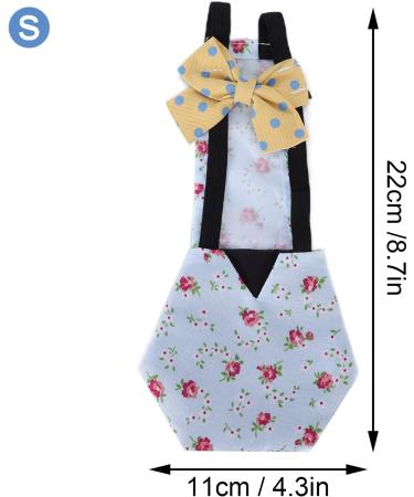 Washable Goose Clothes Diapers for Chickens & Ducks | Prevent Extravasation | Frenma Blue Flower (Size S) - Buy Online on GoSupps.com