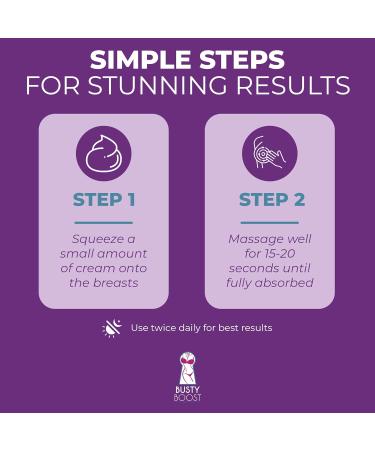 Busty Boost Breast Enhancement Cream Natural Firming & Lifting Cream for Fuller Firmer Breasts Infused with Maca Root Wild Yam Guggul Resin & Gotu Kola Made in the USA (2 Month Supply) - Buy Online on GoSupps.com