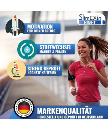 Slimexin Night Burn Capsules - Boost Metabolism & Energy for Men & Women | 50 High-Quality Natural Ingredients - Buy Online on GoSupps.com