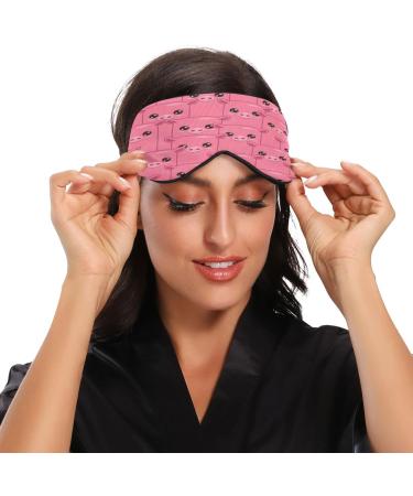 WELLDAY Pink Cute Pig Sleep Mask - Soft Comfort Blindfold for Men and Women - Buy Online on GoSupps.com