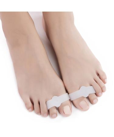 DOMG 16Pcs/8Pair Gel Bunion Corrector  Toe Separator with 2 Loops  Big Toe Spacer for Bunion Pain and Overlapping Toe