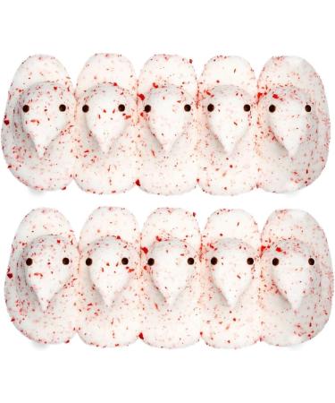 Christmas Peeps Candy Cane Chicks- 10 Marshmallow Candy Peeps - Perfect Stocking Stuffer for the Christmas holiday Season - Buy Online on GoSupps.com