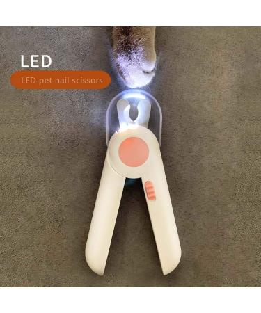 Aleenfoon Professional Dog Nail Scissors with Light & Spray-Proof Protection - Nail Cutter & File for Medium & Small Pets (Pink) - Buy Online on GoSupps.com