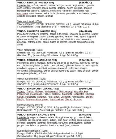 Venco - English licorice (12 units of 100g) - Buy Online on GoSupps.com