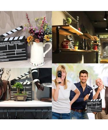 12x11 Wooden Hollywood Movie Clap Board - Black & White Film Clapper Accessory - Buy Online on GoSupps.com