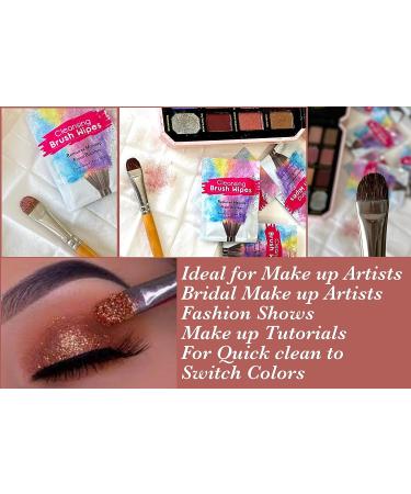 24 Individually Wrapped Makeup Brush Cleansing Cloths - Quick & Convenient On-The-Go Cleaner for Artists & Students - TSA Approved - Buy Online on GoSupps.com