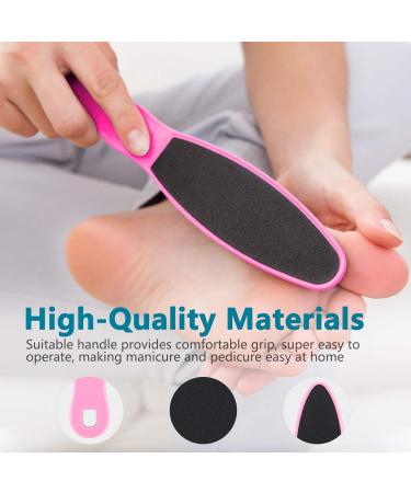 Footfire 16-Piece Pedicure Set - Premium Foot Care & Corn Removal for Men & Women - Perfect Rasp Files & Tools - Pink - Buy Online on GoSupps.com