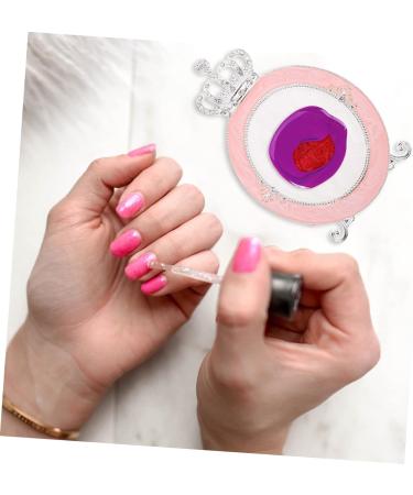  HONMEET 1Pc Palette Artist Mixing Acrylic Showing Nail Display Board Foundation Tray Display Acrylic Nail Art Flakes Reconcile Alloy - Buy Online on GoSupps.com