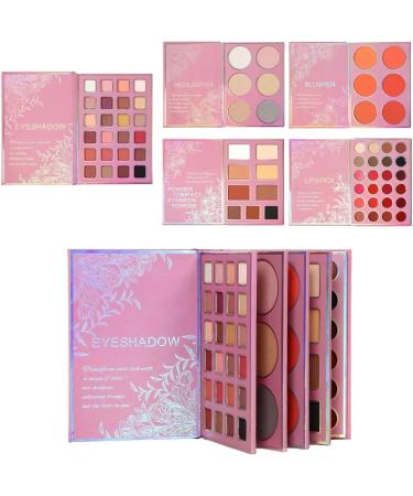Eyeshadow Palette - Long Lasting Fusible Blushers Matte & Glittering Effects | Highlighter & Blush Face Palette - For Birthday Christmas Travel Office Party Wedding Shopping L - Buy Online on GoSupps.com