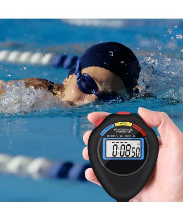 12 Pack Multi-Function Electronic Digital Sport Stopwatch Timer - Date Time Alarm - Ideal for Sports Coaches, Fitness Coaches, Referees - Large Display (Black) - Buy Online on GoSupps.com