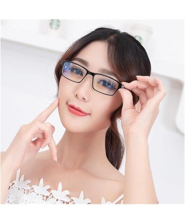 Buy IYNWBJTS 2823 Finished Myopia Glasses 100 to 600 Degrees | Red Transparent Eyewear for Clear Vision - Buy Online on GoSupps.com
