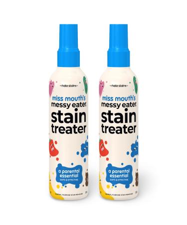 Miss Mouth's HATE STAINS CO Stain Remover for Clothes - 4oz 2 Pack of Newborn & Baby Essentials Messy Eater Stain Treater Spray - No Dry Cleaning Food, Grease, Coffee Off Laundry, Underwear, Fabric