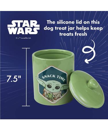 Star Wars Ceramic Dog Treat Jar with Lid - Pet Treat Container and Food Storage - Dog Canister for Treats - 7.3 x 5.1 inches - Buy Online on GoSupps.com