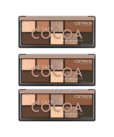 Catrice Catrice The Dark Cocoa 3-Piece Multicoloured Eyeshadow Set 8 Intense Shimmering Colours Vegan Microplastic-Free Fragrance-Free Oil-Free 3 x 9g