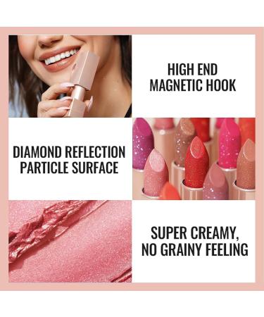 Oulac Bronze Shimmer Lipstick for Women - Moisturizing Tinted Lip Balm with Shea Butter - Vegan Gluten-Free Formula for Hydrated & Smooth Lips - Precious Moment (PG06) - Buy Online on GoSupps.com