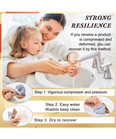 Skylety 120-Piece Soft Triangle Makeup Puff Set - Beauty Blender for Loose Powder Foundation & Contouring - Perfect Thanksgiving & Christmas Gift (5 Dark Colors - Buy Online on GoSupps.com