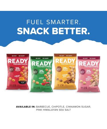 Ready Protein Puffs Guilt-Free High-Protein Crunchy Snack 25g Plant-Based Protein Vegan Gluten-Free No Artificial Flavors Pink Himalayan Sea Salt (Case of 6 2.5 oz Bags) Pink Himalayan Sea Salt 2.5 Ounce (Pack  - Buy Online on GoSupps.com