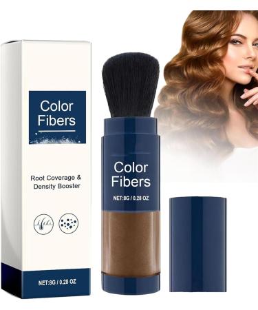 Supersize Color Fibers with Refill Set Colored Hair Thickener Temporary Hair Color for Root Touchup Hair Thickening Fibers Hair Fiber Powder for Women & Men (1 Dark Brown) Dark Brown 1