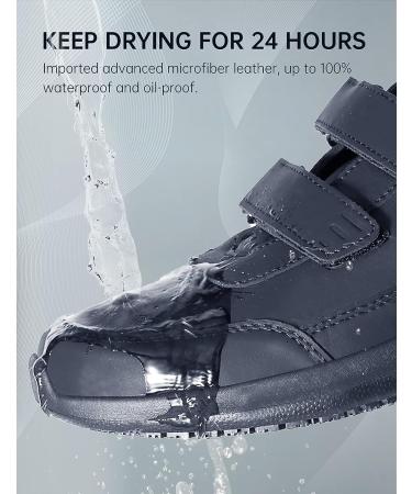 SPIEZ Men's Waterproof Non Slip SRC Certified Food Service Shoes - Black US7.5-12 - Buy Online on GoSupps.com
