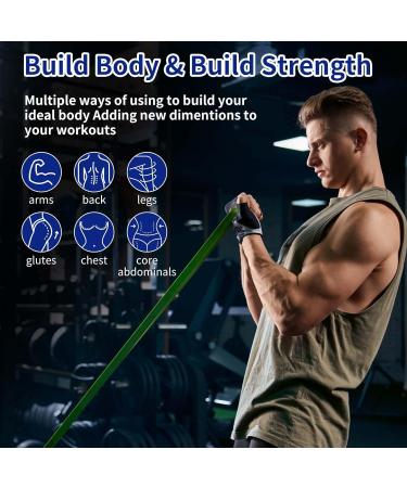 Valypanor Resistance Tapes - 4 Levels of Fitness Straps for Strength Training Yoga Pilates & CrossFit | Includes Door Anchor & Storage Bag - Buy Online on GoSupps.com