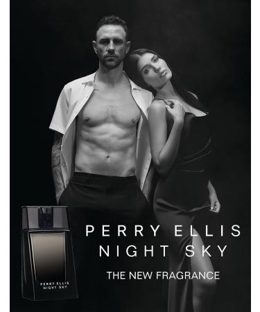 Perry Ellis Night Sky Gift Set - Men's Cologne - 3.4 oz EDT 3 oz Aftershave Balm 3 oz Shower Gel .25 fl oz EDT travel mini-amber woody lavender vanilla patchouli vetiver bergamot - Buy Online on GoSupps.com