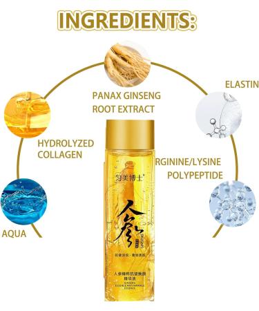 Ginseng Extract Anti-Wrinkle Original Serum Oil Ginseng Serum Night Serum for Anti Aging Smooth Skin Tone &Nourishing for Dry Skin Natural Skincare Serum for Women & Men Powerful Firming Serum-120ml - Buy Online on GoSupps.com