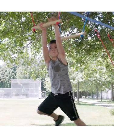 Lily's Things Monkey Bars (2 Pack) for Kids | Ninja Slackline Accessories for Backyard Obstacle Course | Compatible with Most Home Playground Sets - Buy Online on GoSupps.com
