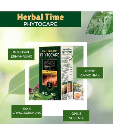 Herbal Time Phytocare Nursing Hair Color 7NC Caramel | Professional Natural Hair Dye | Ammonia-Free PPD-Free SLS-Free Paraben-Free | Protect & Maintain Your Hair - Buy Online on GoSupps.com