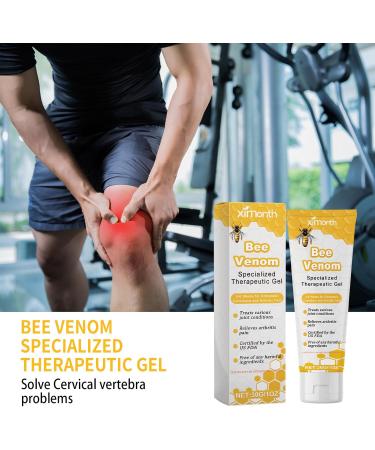 2-Pack Aeehfeng Bee Venom Joint Therapy Gel - Pain Relief with New Zealand Bee Venom - 30g Professional Treatment - Buy Online on GoSupps.com