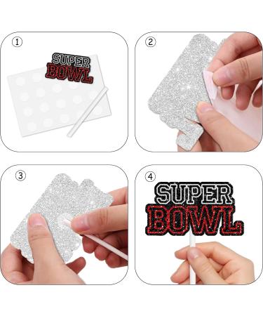 Trophy Rugby Ball Dessert Cupcake Topper Super Bowl Touchdown Sport Game Day Theme Decor Supplies Men Boys Happy Birthday Party Decorations set 18pcs Glitter - Buy Online on GoSupps.com